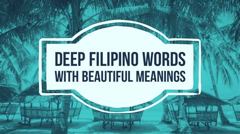disorderly; 2. . Deep tagalog words with meaning